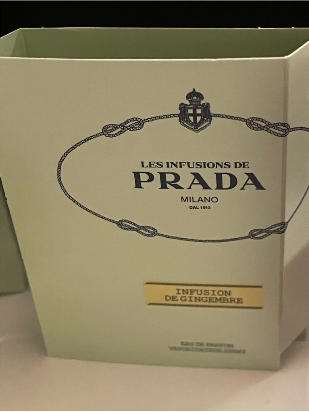 Prada Beauty Set 5 Pieces, Balm,”Empty” Bottles & Sage Green Pouch New in Dusty